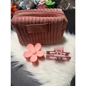 Make Up Bag with Hair Claws